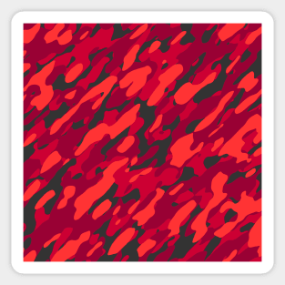 Crimson black Camouflage Sticker